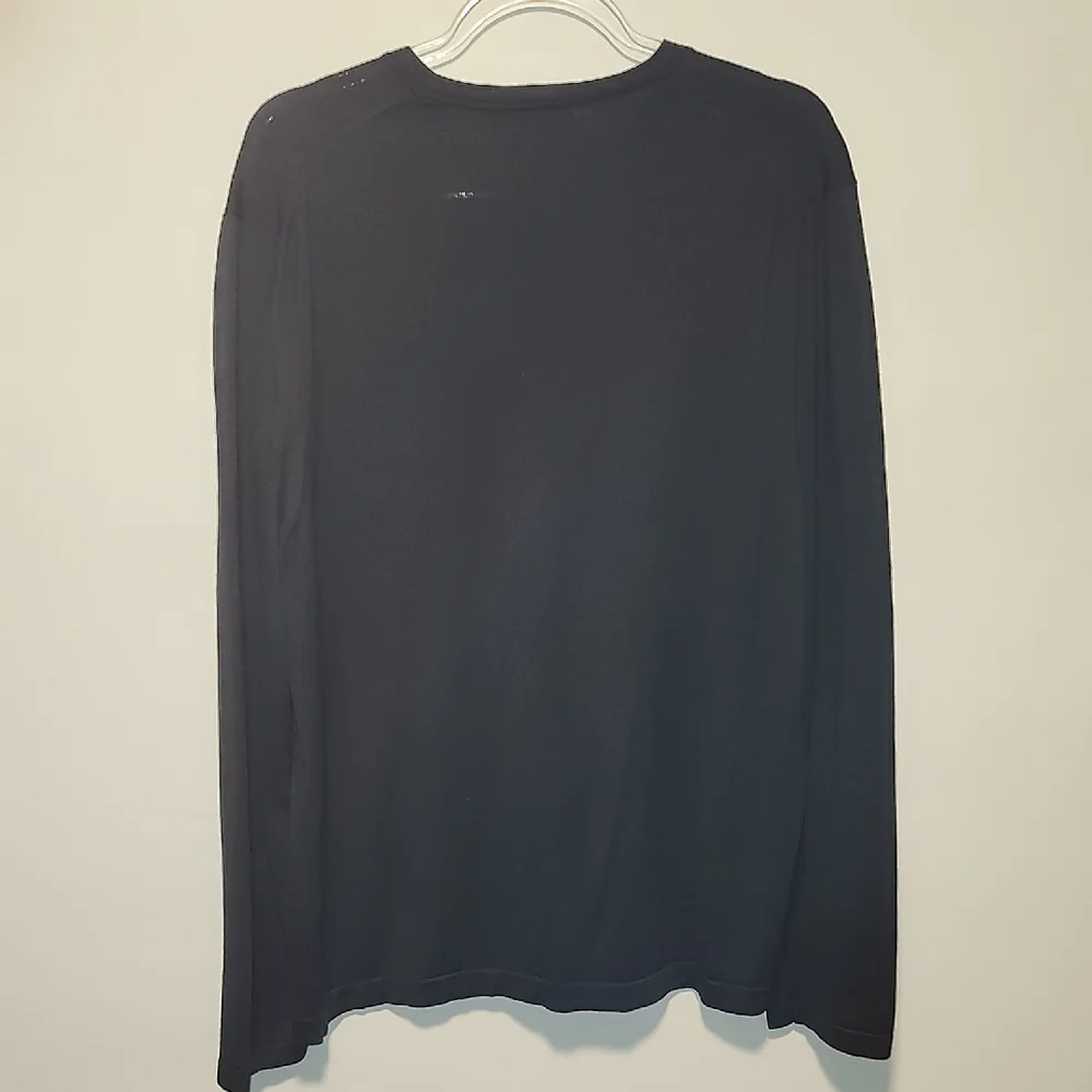 Banana Republic Men's Silk Cashmere Black V-Neck Sweater Luxury Minimalist XL